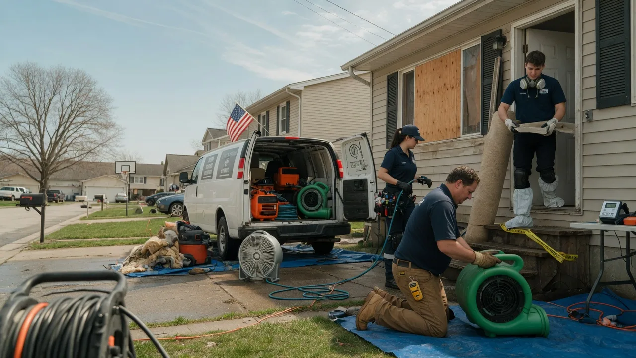 Water Damage Restoration in Fairmount, IL near me